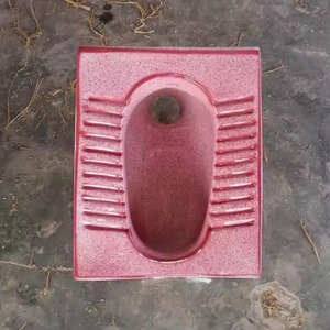 ก้นสุขภัณฑ์เซรามิกสีม่วงแดงแบบชนบทสำหรับห้องน้ำสุขภัณฑ์ในห้องน้ำ - Product Image 2