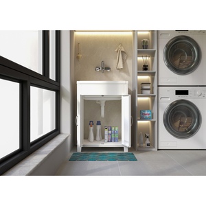 Mobiletto per Lavanderia Contemporaneo in Resina Mongardi, Ecologico, Forabile, Resistente agli Acidi, per Interni/Esterni, 60L X 60D - Product Image 5