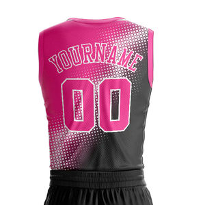 Uniforme de basket-ball personnalisé en sublimation, en spandex/polyester, antibactérien, vêtements d'équipe sportive, uniforme de basket-ball - Product Image 6