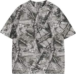 เสื้อยืดผ้าฝ้าย2025น้ำหนักเบาพิมพ์ลายกราฟิกออกแบบได้ตามต้องการสำหรับติดโลโก้ส่วนตัวและแบรนด์สตรีทแวร์ - Product Image 1