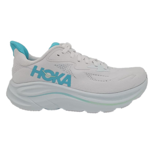 Zapatos HOKA Clifton 10 Anchos para Mujer, Color: Blanco/Azul Cielo, 100% Auténticos - Product Image 1