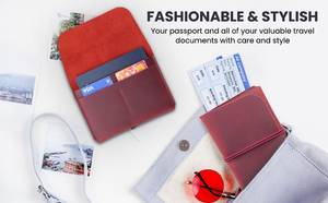 Custom Genuine Leather Crazy Horse Travel Passport Holder Family Wallet 4 Organizer <b>Large</b> Travel RFID Blocking Vintage High - Product Image 6