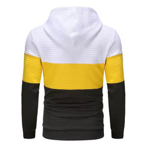 Haute qualité pas cher automne écologique poids lourd gaufré tricot Streetwear unisexe sweat à capuche personnalisable pour les hommes - Product Image 3