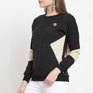 Sweat-shirt en molleton 100% coton de haute qualité pour femmes respirant Anti-rides à manches longues pull-over décontracté Logo avant pour l'hiver - Product Image 2