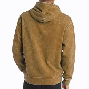 Sudadera con Capucha para Hombre, Estilo Lavado Ácido, Talla Grande, Personalizable, Estilo Urbano, Vintage, Felpa Francesa, Algodón - Product Image 4