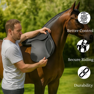 Nuevo diseño inglés Jumping Horse Saddle cuero genuino estilo occidental - Product Image 3