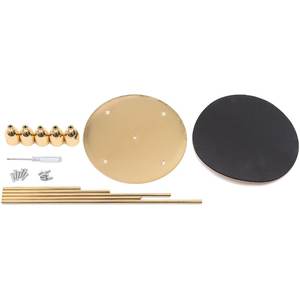 เชิงเทียน5เทปทองเหลืองสีทองสไตล์วินเทจเชิงเทียนโลหะแบบสั่งทำชิ้นกลางเชิงเทียนงานแต่งงานงานเลี้ยงอาหารค่ำของขวัญตกแต่งโต๊ะ - Product Image 3