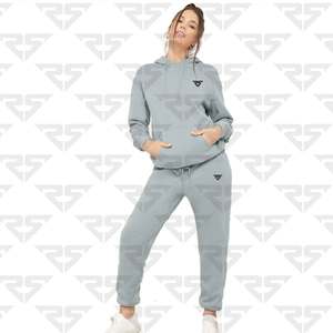 customized wholesale Oeve High Quality Women Custom 2 Piece Space Cotton Women Hoodie And <b>Joggers</b> Set sports - Product Image 5