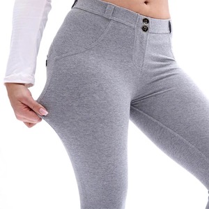Pantalones de yoga antibacterianos transpirables sin costuras para mujer, mallas de compresión de cintura alta, mallas de gimnasio personalizadas OEM - Product Image 1