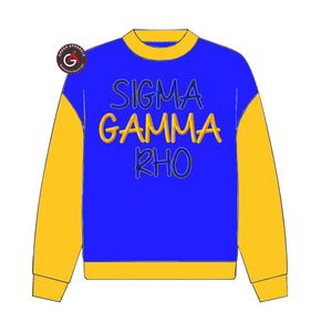 Sigma Gamma Rho Sorority Broderie Femmes Sweat Ras Du Cou | SGRho Sorority Brodé Dames Style Personnalisé Crewneck - Product Image 6