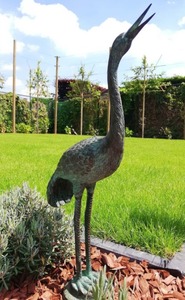 รูปปั้นน้ำพุทองแดงขนาดเท่าชีวิตรูปปั้นสำหรับตกแต่งบ้านของตกแต่งคริสต์มาสประติมากรรมนกกระทุงโบราณของตกแต่งบ้าน - Product Image 5