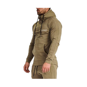 Sweat-shirts en molleton lourd pour hommes, logo personnalisé brodé, 100% coton, de haute qualité, pull à capuche d'hiver, prix bas, vente - Product Image 5