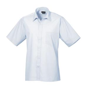 Custom Logo <b>Men's</b> Half Sleeve Button up Casual <b>Shirt</b> Breathable Poplin Fabric with Formal Style Solid Pattern New Deal Offer - Product Image 3