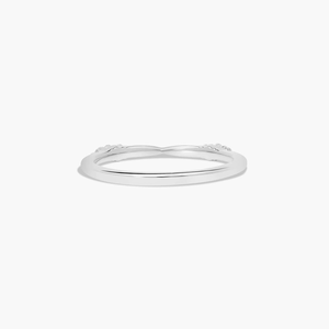Romántico anillo de banda delicada de oro de 10K elegante diseño moderno diamante cultivado en laboratorio para Bodas de compromiso de lujo y uso diario - Product Image 6