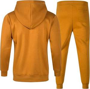 Meilleures ventes Survêtements ajustés pour hommes Ensembles grande taille respirants imprimés de logo personnalisé pour l'hiver Style uni et ample - Product Image 2