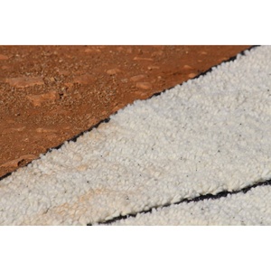 Fait à la main laine/soie marocain Beni Ourain Kilim tapis lavable moderne rayé motif abstrait adolescent-amical salon chambre - Product Image 2