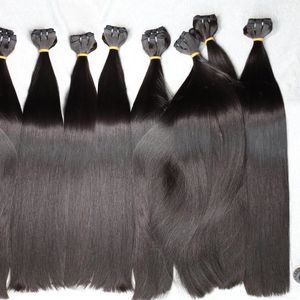 Extensions de cheveux de trame super doublement étirées à alignement des cuticules des cheveux naturels vietnamiens de haute qualité du vendeur de cheveux d'usine - Product Image 2