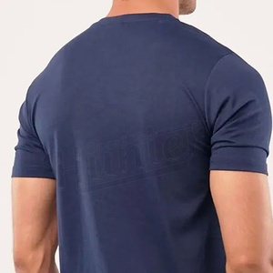 Vente en gros de t-shirts 100% coton Offre Spéciale toutes les tailles t-shirts pour hommes T-shirts en coton à la mode décontractés avec le logo de votre marque personnalisée - Product Image 4
