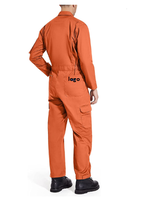 Combinaison de travail unisexe à manches longues grande taille, pantalon de chantier 65% polyester 35% coton Spandex/Rayon Soie