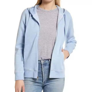 2025 Hot Selling <b>Women's</b> Winter Hoodies Long Sleeves Solid Color Custom Printed <b>Fleece</b> Front Logo Made in Pakistan - Product Image 1