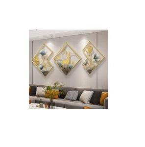 Decoración de pared de metal con diseño de hojas grandes, artículo decorativo para habitación de hoteles y dormitorio, precio bajo - Product Image 4