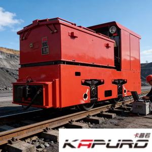 Locomotora de batería eléctrica antiexplosión de 5 toneladas para minería y túneles. - Product Image 2