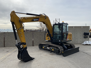 Miniexcavadora Sany SY95C Amarilla, Equipo de Construcción de Uso Pesado - Product Image 2