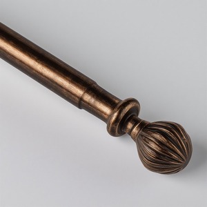 Urban Aura Single Aluminum <b>Curtain</b> Pole Minimalist Design Smooth Surface Elegant Shine Slide Easily Adjustable Length - Product Image 6