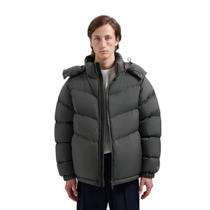 Vestes matelassées en polyester rembourrées en toile enduite personnalisées en gros OEM, chaudes pour l'hiver, imperméables, coupe-vent, unisexe, nouveau design - Product Image 1