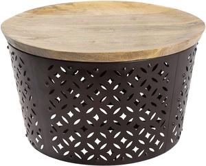 Luxury Finish Modern Metal & Aluminium Coffee Table with Sleek Designer Structure for Home and Office Spaces - Product Image 4