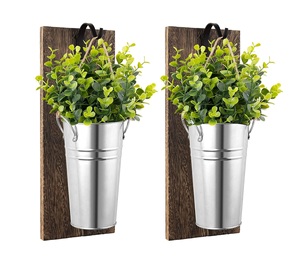 Macetas galvanizadas de pared clásicas, pieza llamativa atemporal, diseño llamativo perfecto para decoración interior y exterior - Product Image 4