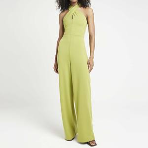 Breathable Embroidery <b>Jumpsuit</b> Playsuit Bodysuits Regular Autumn Short Halter Sexy Sleeveless Rompers Women <b>Jumpsuit</b> 100% Cotton - Product Image 6