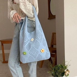 Chất lượng hàng đầu-Đan Túi <span class=keywords><strong>TOTE</strong></span>-Túi mua sắm Bán buôn túi Đan Mẫu-Túi xách dệt kim xuất khẩu USA,UK, EU - Product Image 4