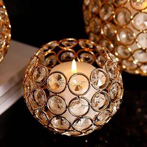 Vente chaude Vintage Cristal Votive Titulaire Argent Plaqué Table Pièce Maîtresse pour La Décoration Intérieure pour Les Événements et Les Cérémonies - Product Image 3