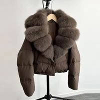 Veste matelassée à col en fourrure de raton laveur, manteau matelassé à fermeture éclair, imperméable, manteau élégant et solide pour dames, nouvelle tendance