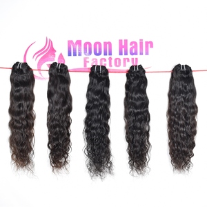 100% Produit original cuticule alignée aspect naturel brut temple indien faisceaux de cheveux humains ondulés dessinés doux soyeux à vendre par Export - Product Image 1