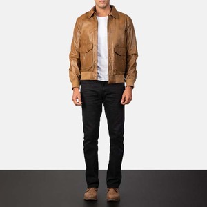 Chaquetas de cuero genuino para hombre, moda de invierno, piel de vaca lisa, abrigo con cremallera, cuello levantado, chaquetas de ropa para hombre - Product Image 5