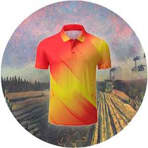 เสื้อโปโลผู้ชายยอดนิยมสำหรับฤดูร้อน ลดราคา รับผลิตตามแบบ (OEM) แฟชั่นคุณภาพสูง ผลิตจากโรงงาน พร้อมลายพิมพ์แบบซับลิเมชั่น - Product Image 2