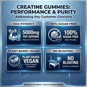 Gummies de créatine monohydrate les plus vendues pour adultes - Croissance musculaire et soutien énergétique - Product Image 4