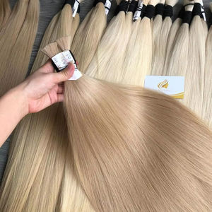 Extensiones de Cabello Humano Virgen 100% de Alta Calidad, Color Natural, Vietnam, Sin Remy, Textura Lisa, 100g, Mejor Precio al por Mayor, MOQ 1 Cabello - Product Image 1
