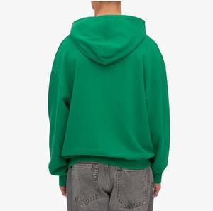 CVC Sweat à capuche polaire à manches longues pour hommes avec poche Logo personnalisé solide pour vert meilleure qualité Bangladesh Export automne saison - Product Image 4