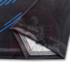 Quick-Dry Flexible Long Sleeve Compression <b>Trousers</b> Stretchy Waist <b>Shorts</b> 2-Piece Printed Spandex/Nylon Rash Guard Set for - Product Image 2