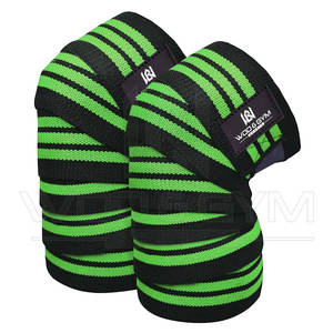 Wholesale Professional Weight Lifting Fitness <b>Knee</b> Wraps Powerlifting <b>Knee</b> Bandage Braces Powerlifting Cotton Elastic Wraps - Product Image 4
