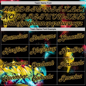 Personalizado Graffiti patrón negro-oro 3D auténtico baloncesto Jersey doble capa Reversible baloncesto Jerseys - Product Image 2