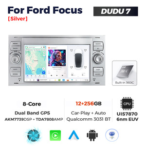 DUDU7, Radio para Auto con Android 7870, Pantalla <span class=keywords><strong>de</strong></span> 1024*<span class=keywords><strong>600</strong></span>, 8 Núcleos, para <span class=keywords><strong>Ford</strong></span> Focus <span class=keywords><strong>de</strong></span> 7 Pulgadas, con Car Play, Android AUTO, Bluetooth y WIFI - Product Image 3