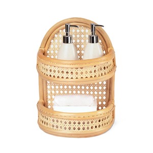 Handcrafted Rattan <b>Wall</b> Shelf Eco-Friendly Stylish Storage for Displaying Decor Organizing Essentials & Enhancing Home Aesthetic - Product Image 1