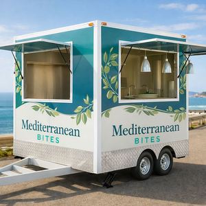 Camion de restauration mobile élégant pour la vente de burritos, cuisine entièrement équipée pour les ventes sur les campus universitaires - Product Image 6