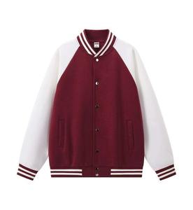 OEM Unisex Varsity Chaquetas 320gsm de gran tamaño de color bloqueado al aire libre chaquetas de poliéster para la impresión del logotipo - Product Image 3