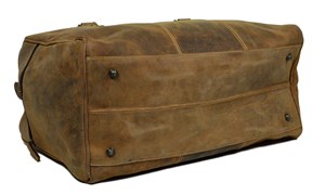 Sac polochon en cuir véritable imperméable personnalisé sac de sport de week-end usine vente en gros livraison de nuit - Product Image 5