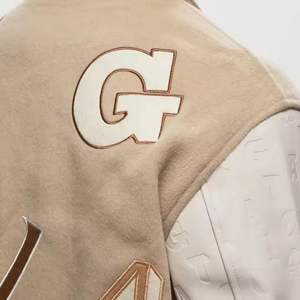 Vente en gros de blouson d'aviateur avec logo personnalisé par les fabricants pour hommes blouson de baseball épais en coton de grande taille pour hommes veste Letterman Varsity - Product Image 3